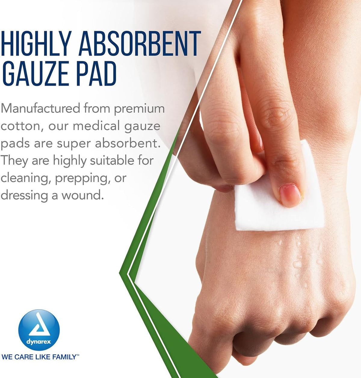 Dynarex Advantage Gauze Sponge, 4 x 4 Inch, 8-Ply