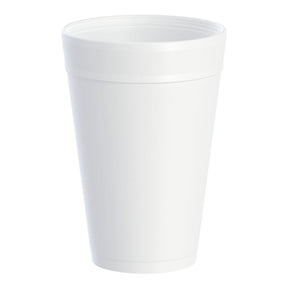 Dart J Cup, Insulated Drinking Cup, White, Styrofoam, 32 oz - 32TJ32 - LL Medico
