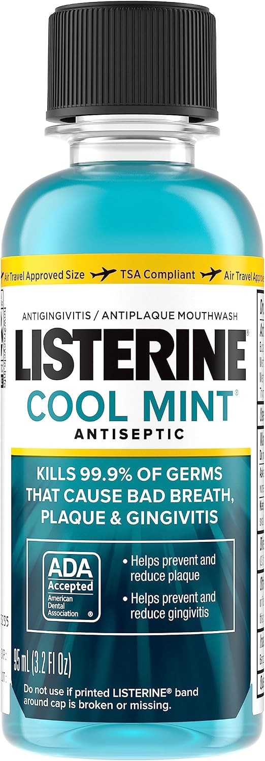 Listerine Cool Mint Antiseptic Mouthwash, 3.2 oz