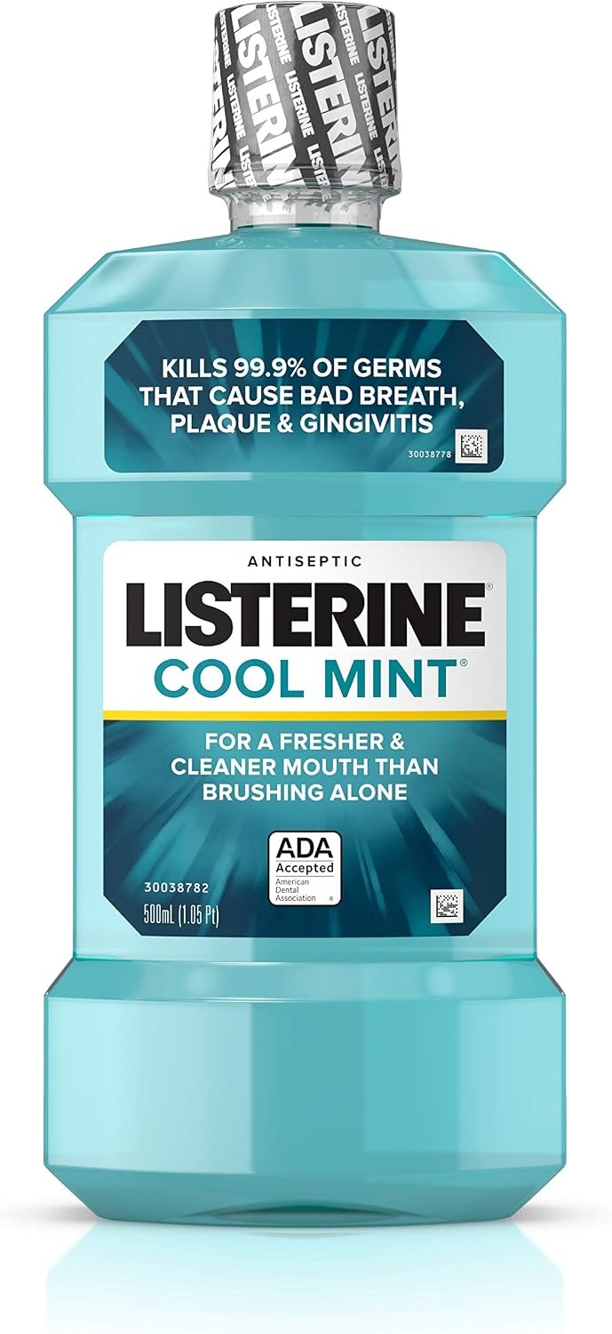Listerine Cool Mint Antiseptic Mouthwash, 3.2 oz
