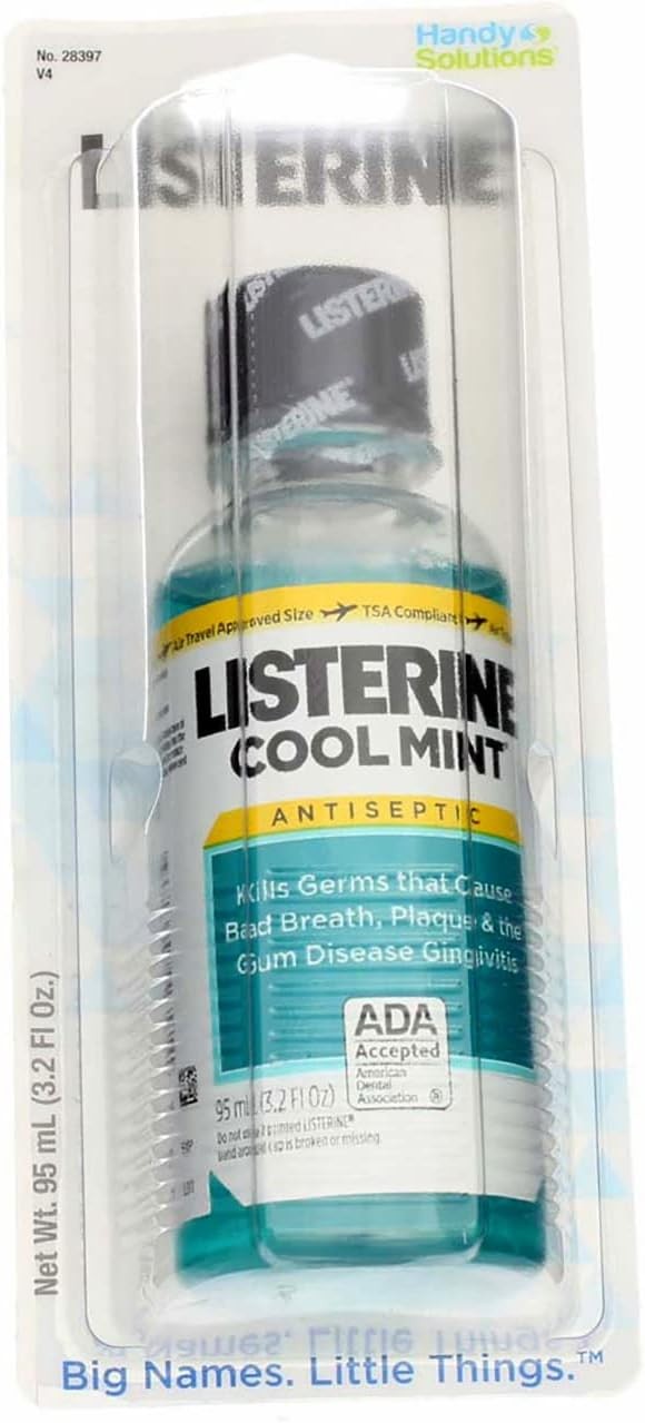Listerine Cool Mint Antiseptic Mouthwash, 3.2 oz