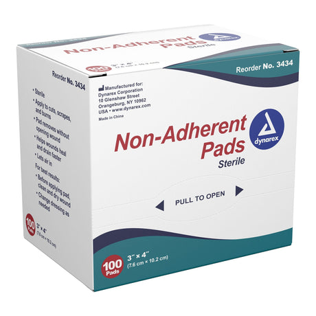 dynarex Nonadherent Dressing, 3 x 4 Inch