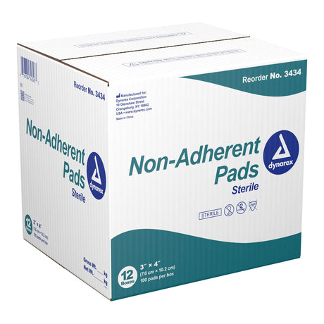 dynarex Nonadherent Dressing, 3 x 4 Inch