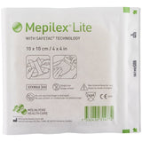Mepilex Silicone Adhesive without Border Silicone Foam Dressing, 4 x 4 Inch