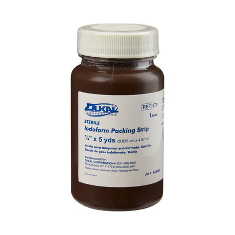 Dukal Iodoform Packing Strip Sterile, ¼ Inch x 5 Yards - 270 - LL Medico