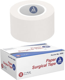 Dynarex Paper Medical Tape, 1 Inch x 10 Yard, White
