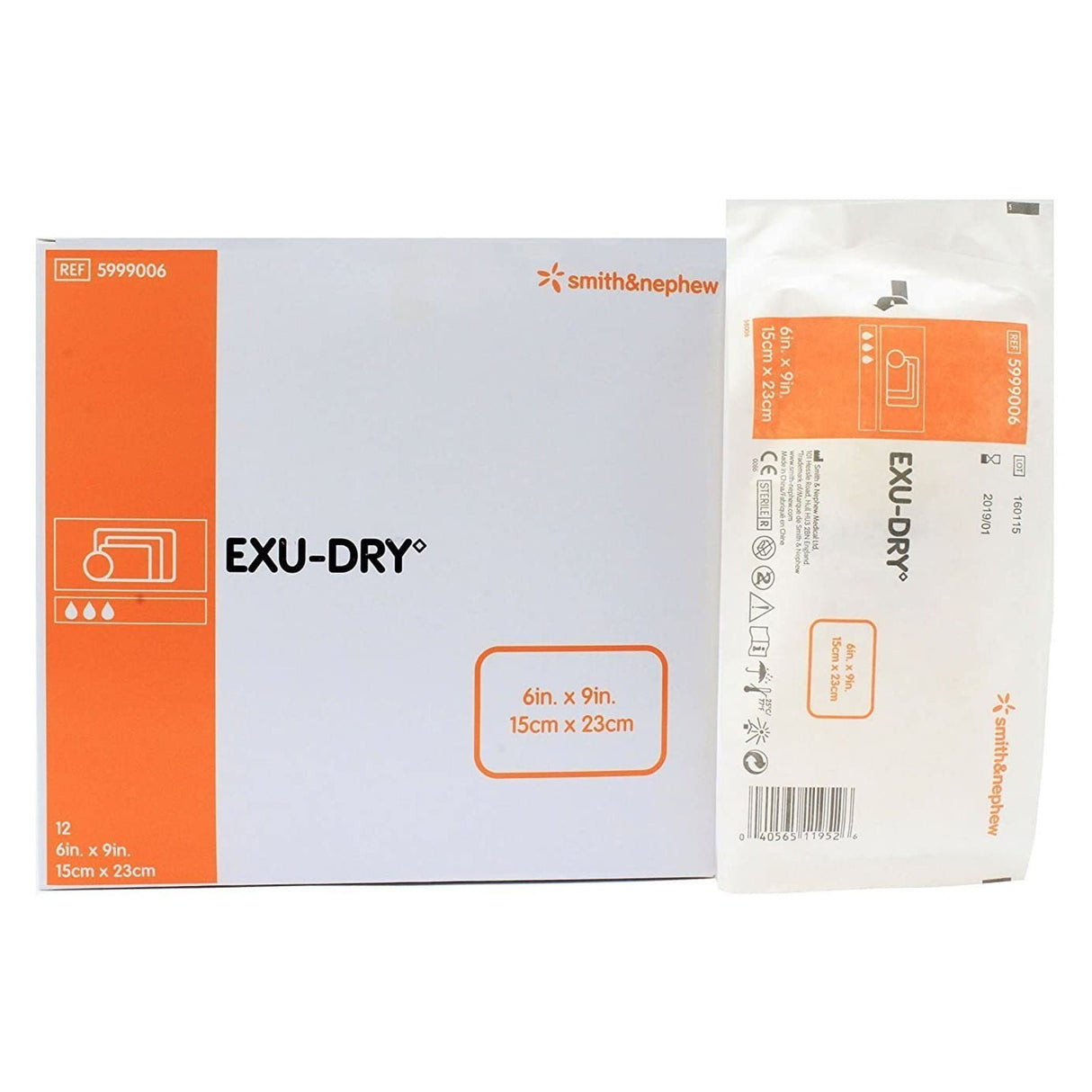 McKesson Super Absorbent Dressing, 6 x 9 Inch