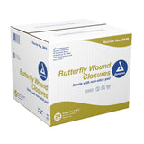 Secure Strip Skin Closure Strip, Butterfly Closure, 0.5" x 2.75", White, Plastic, Sterile - 3616-Box - LL Medico