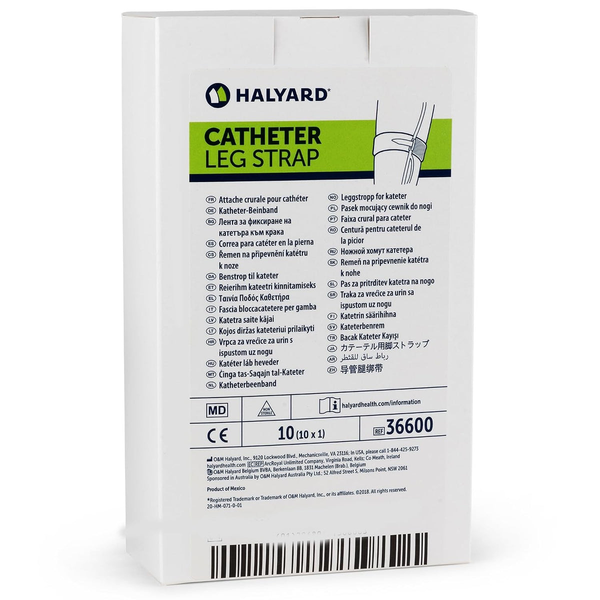 O&M Halyard Leg Strap for Universal Indwelling Catheter, 2 x 24 Inch