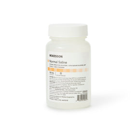McKesson Saline Irrigation Solution, 0.9% Sodium Chloride, Sterile, Not for Injection, 100 mL Bottle - 37-6240 - LL Medico