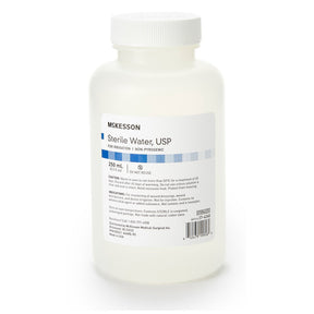 McKesson Sterile Water Irrigation Solution, 250 mL Bottle, Sterile, Not for Injection - 37-6260 - LL Medico