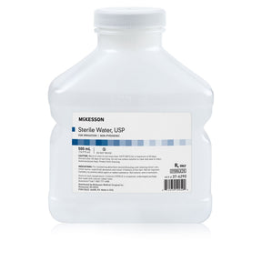 McKesson Sterile Water for Irrigation, Not for Injection, 500 mL Screw-Top Bottle - 37-6290 - LL Medico
