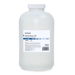 McKesson Sterile Water for Irrigation Solution, Not for Injection, Sterile, 1000 mL Bottle - 37-6291 - LL Medico