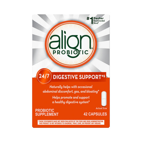 Align Probiotic 3.429 Digestive Support Supplement, Bifidobacterium Longum, Capsule