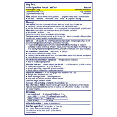 Vicks NyQuil Cold & Flu Nighttime Relief LiquiCaps