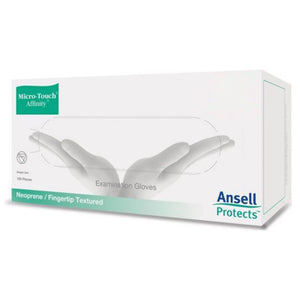 Ansell Micro-Touch Affinity Polychloroprene Exam Gloves, Green