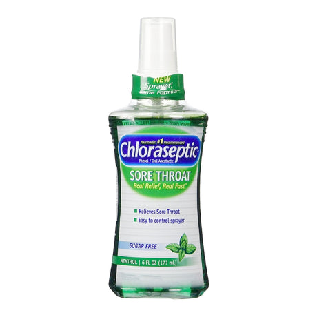 Chloraseptic Sore Throat Relief Oral Spray, Phenol 1.4%, 6 oz