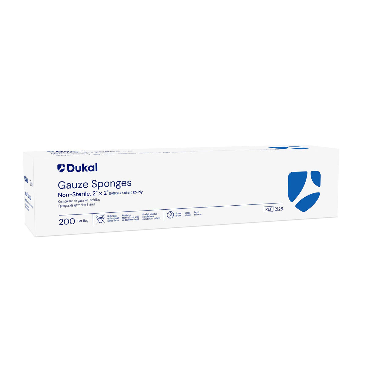 Dukal Sterile Gauze Sponge, 2 x 2 Inch, 12-Ply