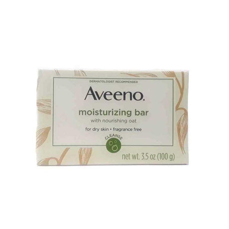 Aveeno Moisturizing Bar Fragrance Free, 100 g
