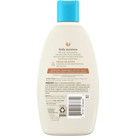 Aveeno Baby Wash & Shampoo, Lightly Scented, 8 fl oz