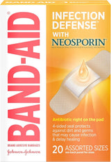 Band-Aid Infection Defense with Neosporin Bandages Assorted Sizes