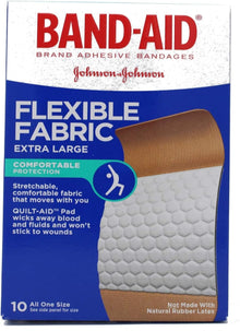 Band-Aid Flexible Fabric Adhesive Strip, Extra Large