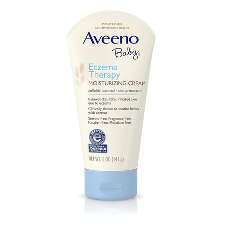 Aveeno Baby Eczema Therapy Moisturizing Cream, Unscented, 5 oz Tube