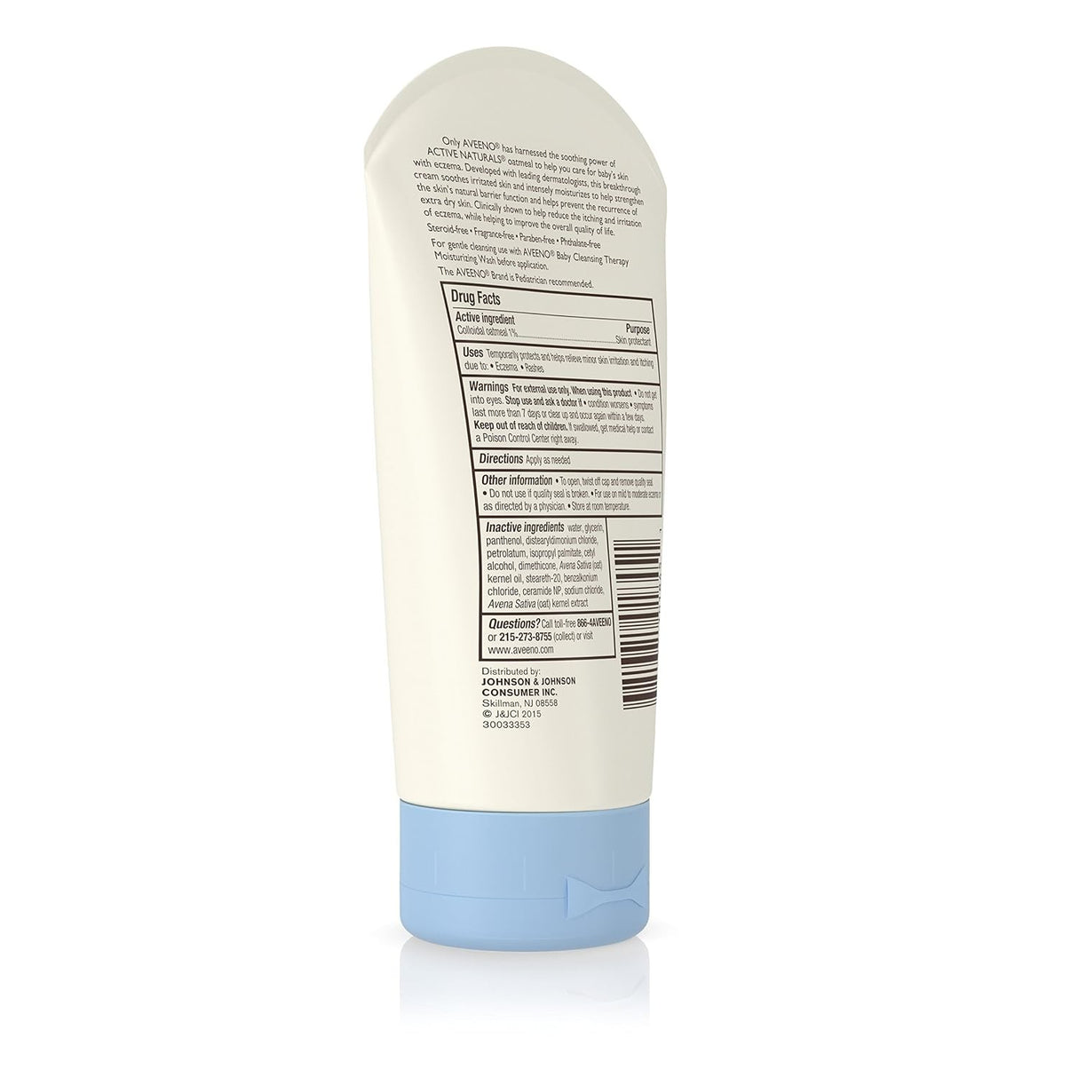 Aveeno Baby Eczema Therapy Moisturizing Cream, Unscented, 5 oz Tube