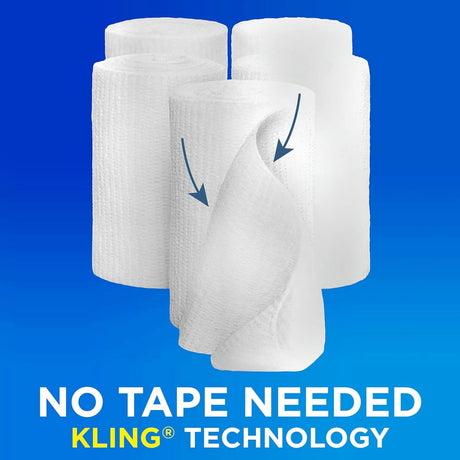 Band-Aid Flexible Rolled Gauze, 3 Inch x 2.1 Yard, 5 Rolls per Pack