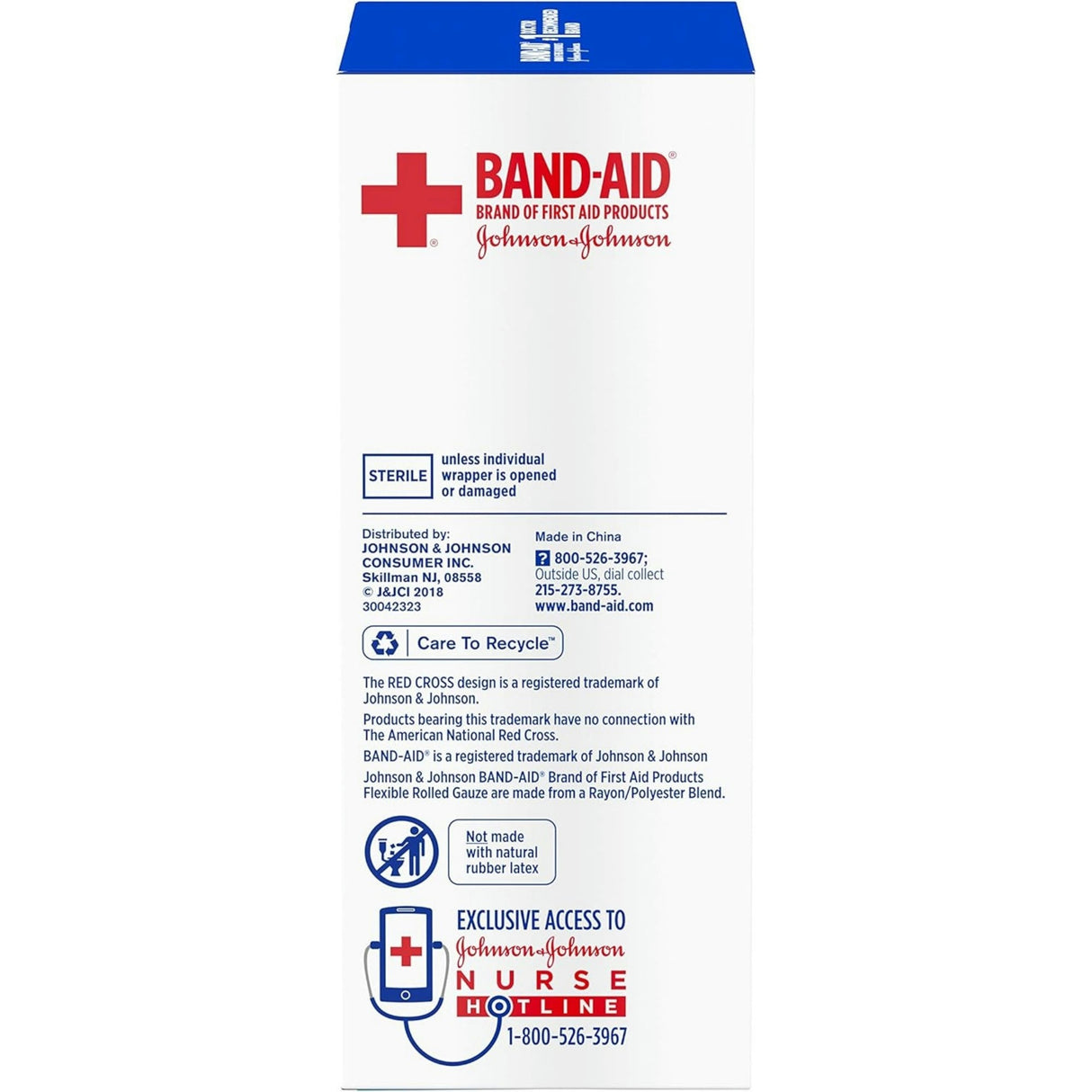 Band-Aid Flexible Rolled Gauze, 3 Inch x 2.1 Yard, 5 Rolls per Pack