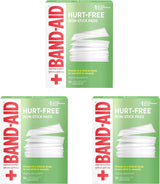 Band-Aid Hurt-Free Non-Stick Pads Large 3 x 4 Inch