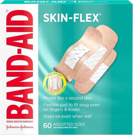 Band-Aid Skin-Flex Adhesive Strip, Assorted Sizes