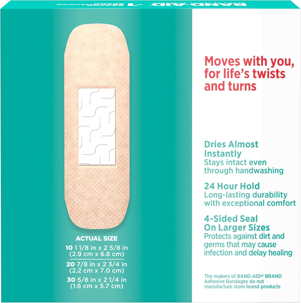 Band-Aid Skin-Flex Adhesive Strip, Assorted Sizes