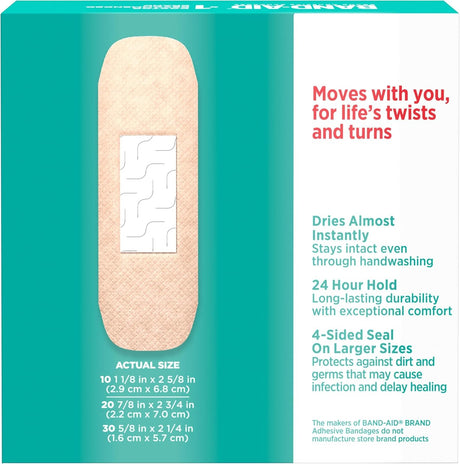 Band-Aid Skin-Flex Adhesive Strip, Assorted Sizes