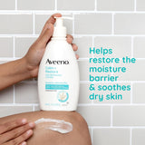 Aveeno Calm + Restore Oat Repairing Lotion, Fragrance Free, 12 oz Pump Bottle