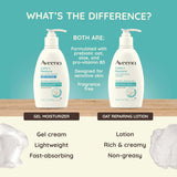 Aveeno Calm + Restore Oat Repairing Lotion, Fragrance Free, 12 oz Pump Bottle