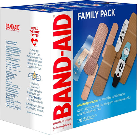 Band-Aid Adhesive Bandages Variety Pack, Assorted Sizes