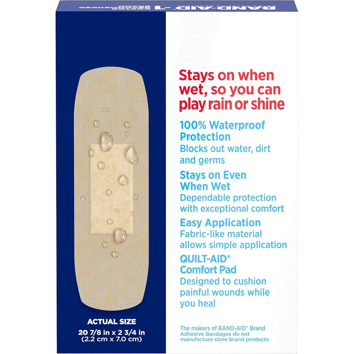 Band-Aid Water Block Flex Adhesive Bandages, 7/8 x 2-3/4 Inch