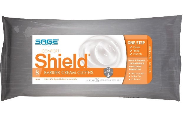Sage Products Sage Shield Barrier Cream Cloths, Soft Pack - 7905 - LL Medico