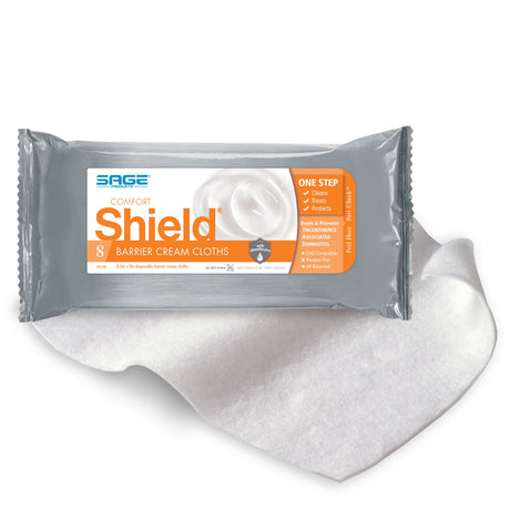 Sage Products Sage Shield Barrier Cream Cloths, Soft Pack - 7905 - LL Medico