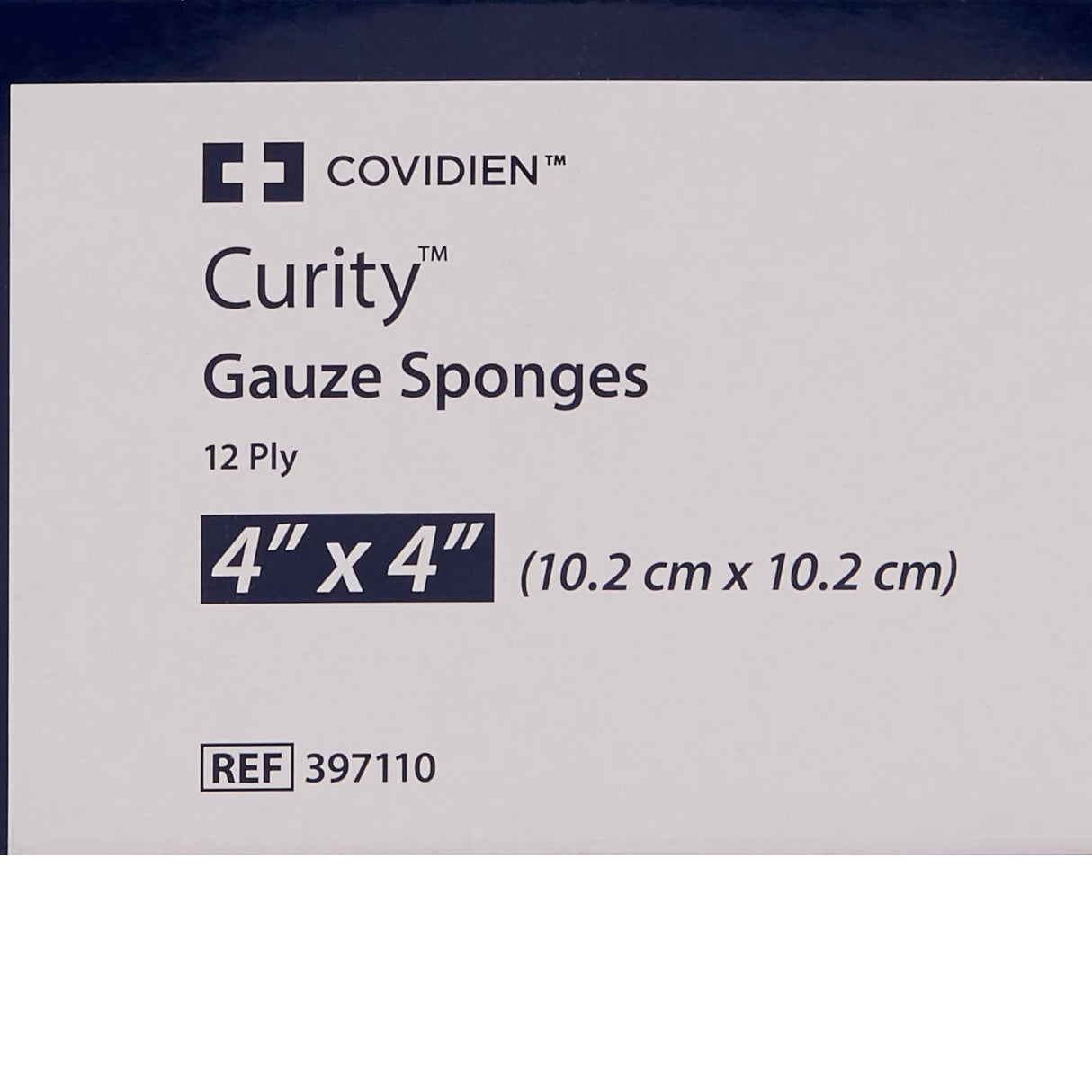 Cardinal Health Curity Sterile USP Type VII Gauze Sponge, 4 x 4 Inch, 12-Ply