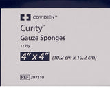 Cardinal Health Curity Sterile USP Type VII Gauze Sponge, 4 x 4 Inch, 12-Ply