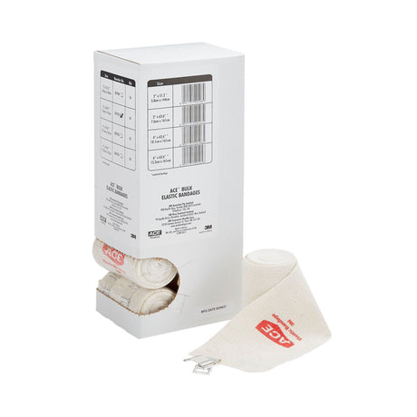 3M ACE Elastic Bandage, Clip Detached Closure, Tan, NonSterile, Standard Compression - 207430-Single - LL Medico