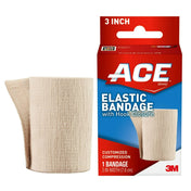 3M ACE Elastic Bandage, Single Hook and Loop Closure, Tan, Nonsterile, Standard Compression - 207603-Single - LL Medico