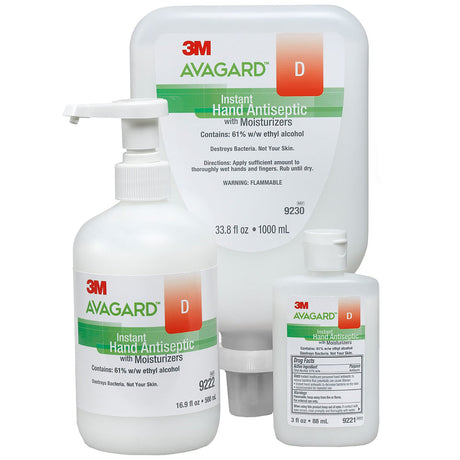 3M Avagard D Instant Hand Antiseptic with Moisturizers, 3 fl oz - 9221-Single - LL Medico