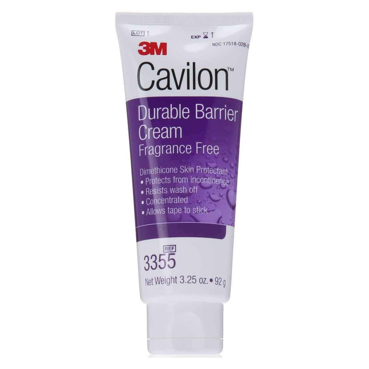 3M Cavilon Durable Barrier Cream, Fragrance Free, 3.25 oz - 3355-Single - LL Medico