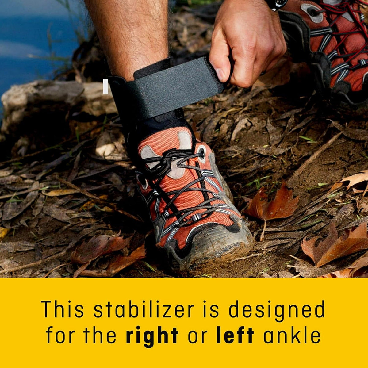 3M Futuro Ankle Performance Stabilizer, Adjustable, One Size Fits Most, Black - 46645ENR-Single - LL Medico