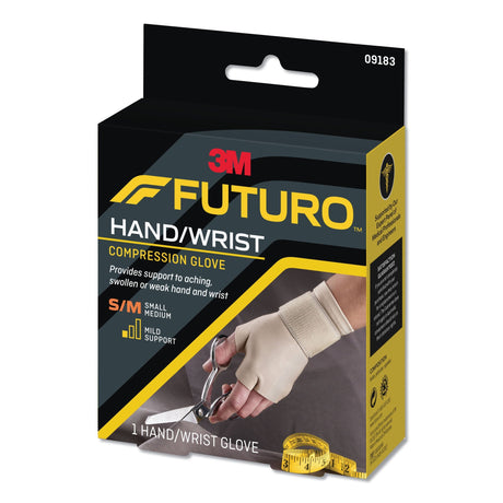 3M Futuro Hand/Wrist Compression Glove, Fingerless, Small/Medium - 09183ENR-Single - LL Medico