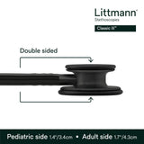 3M Littmann Classic III Monitoring Stethoscope, Black Edition, 27" Tube - 5803-Single - LL Medico