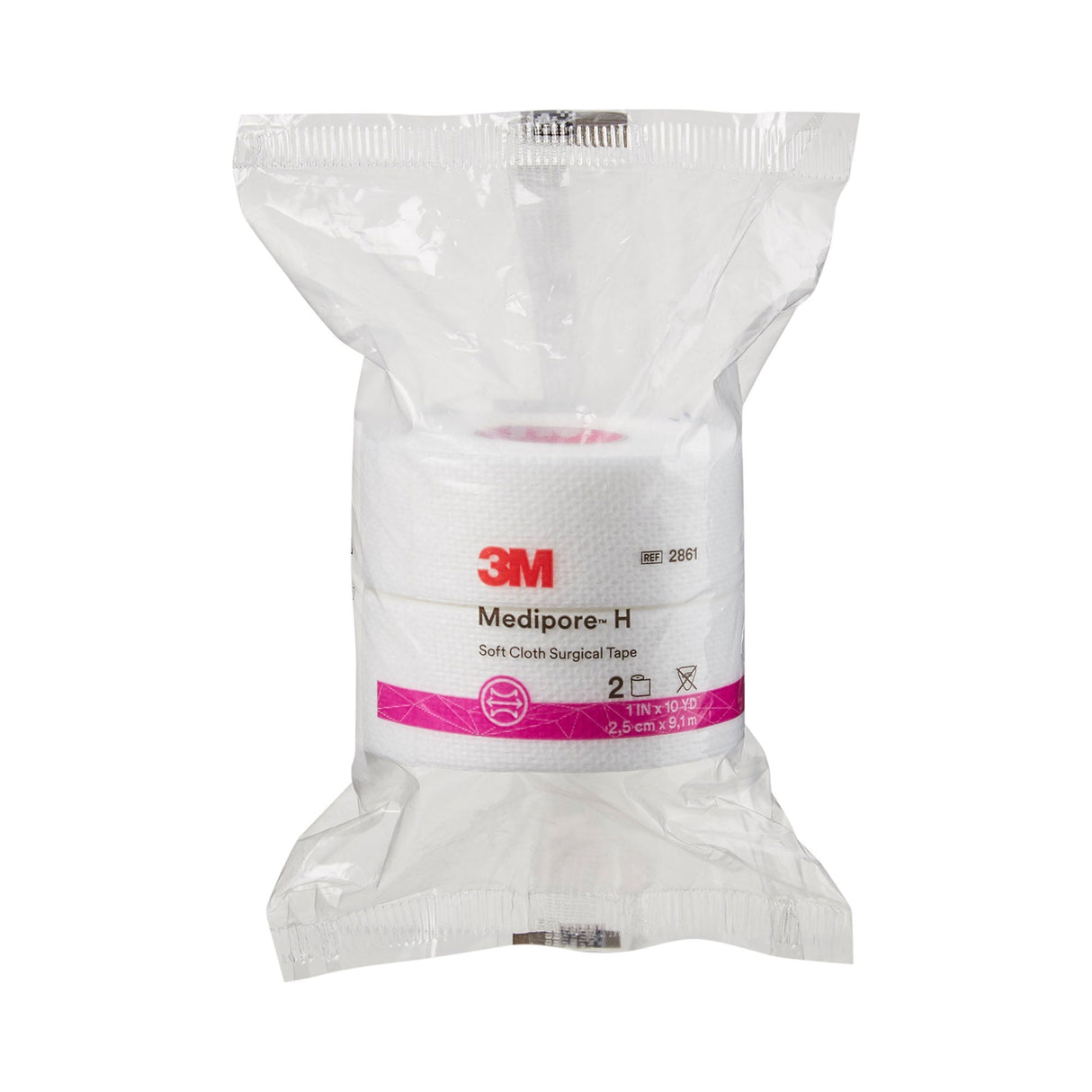 3M Medipore H Cloth Medical Tape, 1 Inch x 10 Yard, White